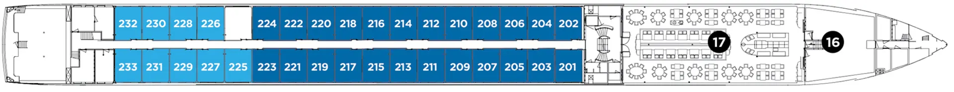 Sapphire Deck plan