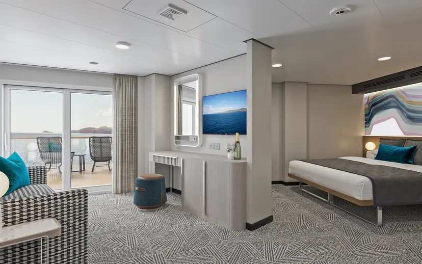 Aft-Facing Suite with Large Balcony