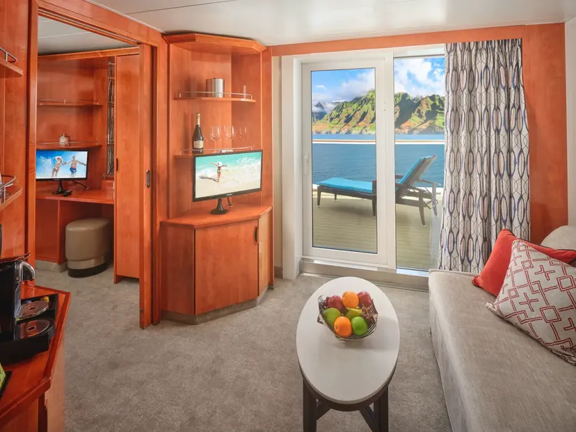2-Bedroom Aft-Facing Family Suite with Balcony